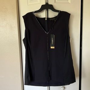 Donna Karan top, color: dark blue